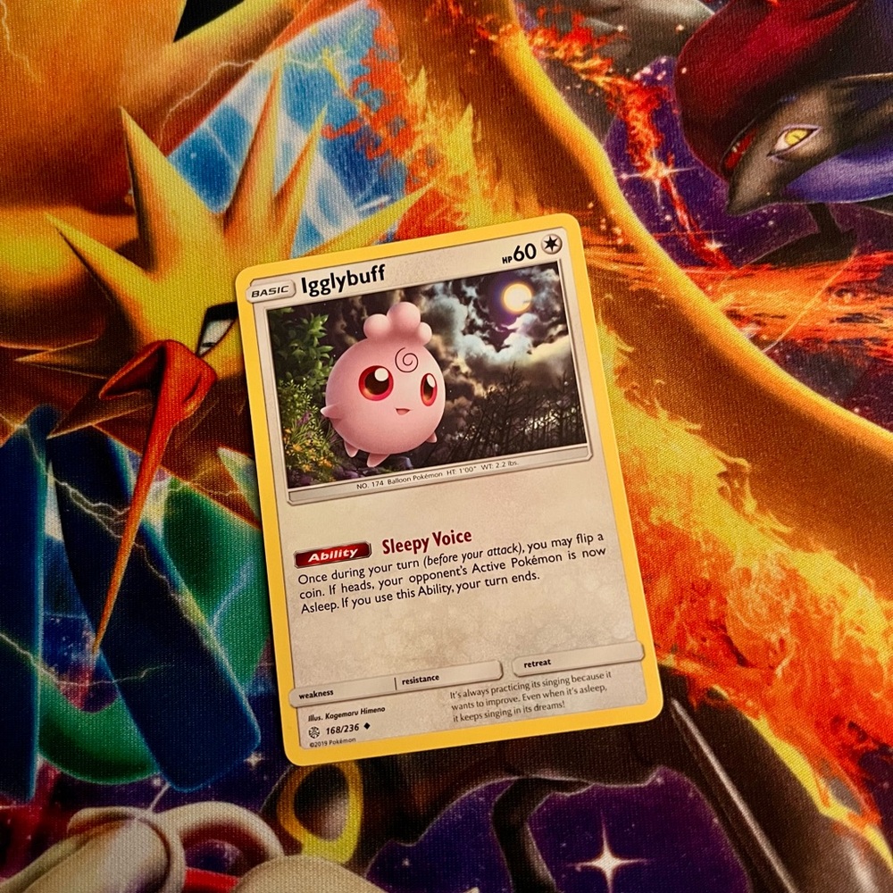 Pokemon Igglybuff Cosmic Eclipse card 2019